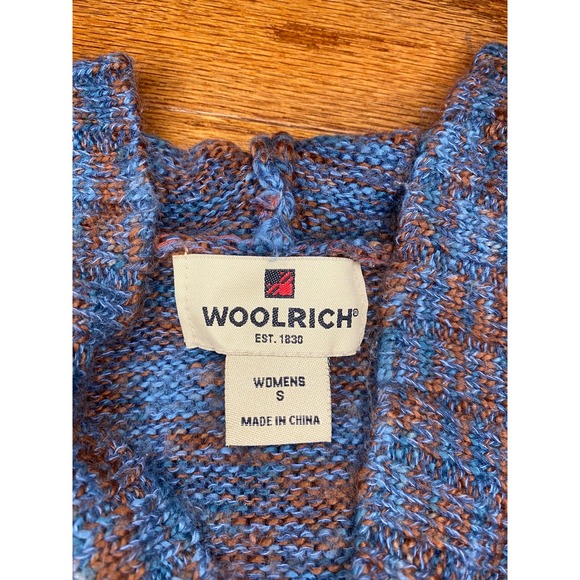 Woolrich Multicolor Hooded Pull Over Sweater Size Women's Small - Picture 4 of 9